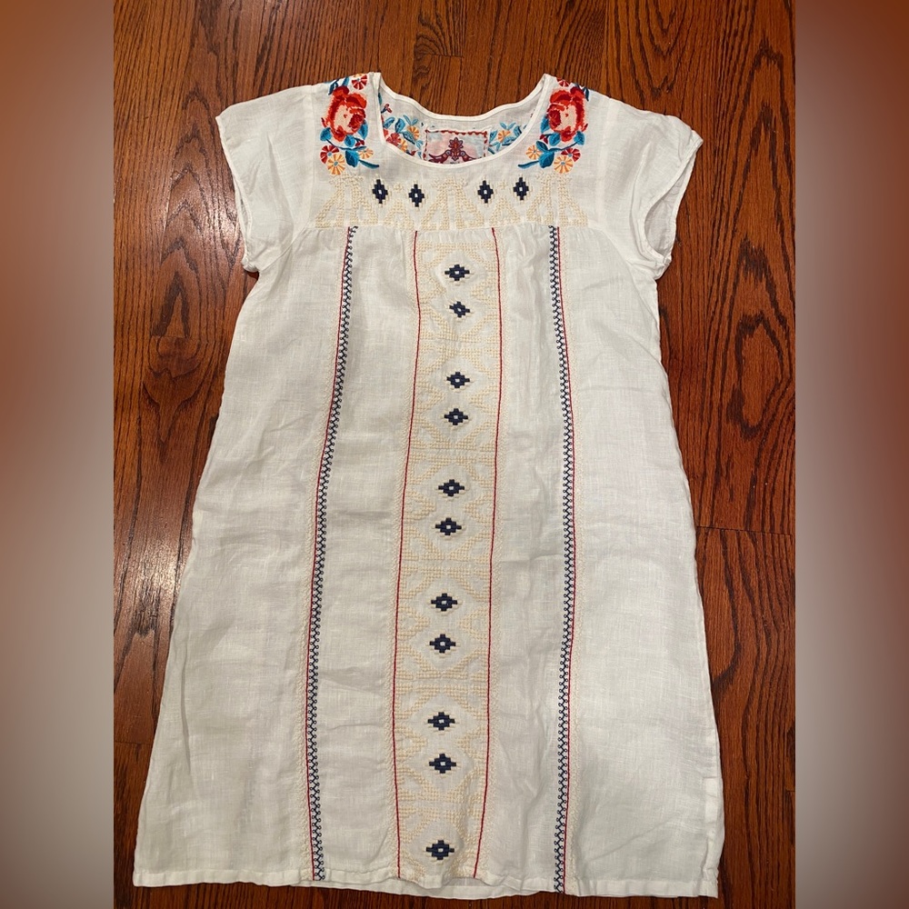 Johnny Was embroidered beach dress